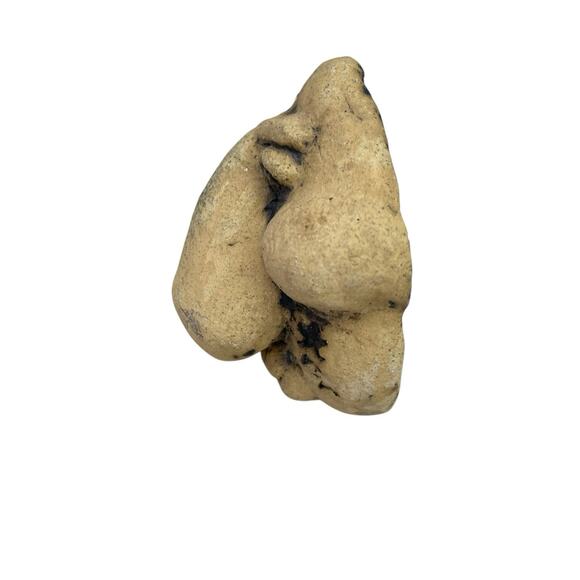 Mid Century Folk Art Face Sculpture Grotesque Ceramic Wall Hanging - Picture 4 of 8